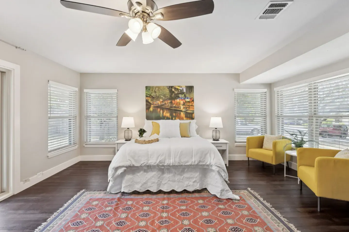 Bedroom staged by Vabulous Living Staging Co.